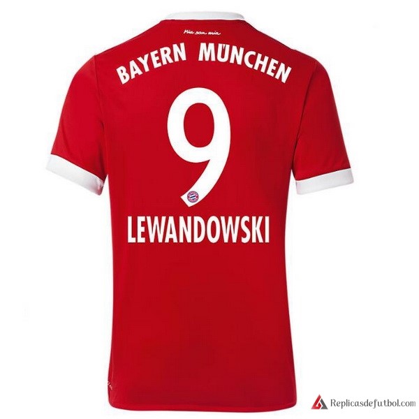 Camiseta Bayern Munich Primera equipación Lewandowski 2017-2018